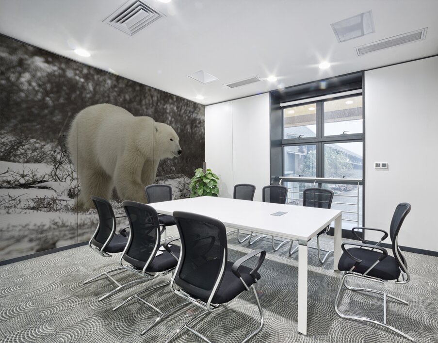Polar Bear Wall Printing