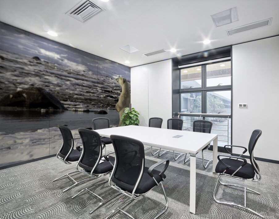 Polar Bear Mother Standing Wall Printing