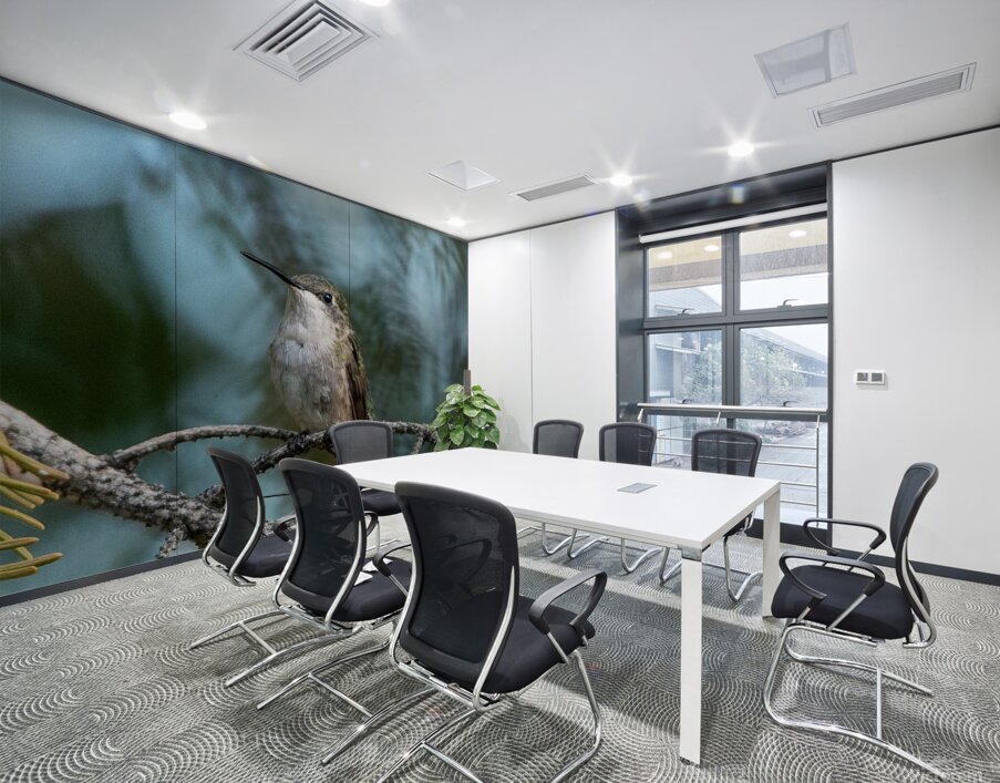 Female Ruby throated Hummingbird 1389 Wall Printing